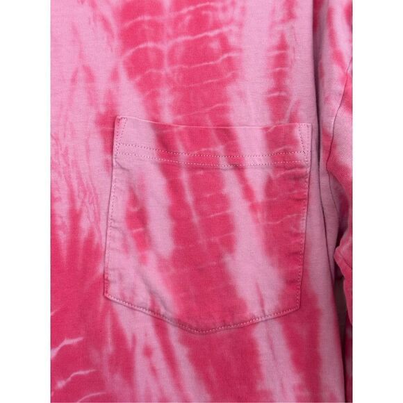 PINK VICTORIA'S SECRET Oversized SMALL Tie Dye long sleeve shirt - Picture 3 of 9